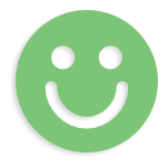 Smiley face icon representing customer satisfaction and feedback for B&L Plumbing services.