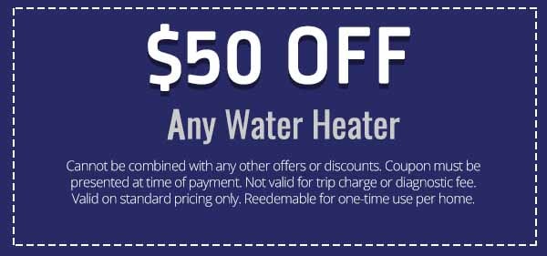 discount on Water Heater Installation